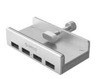 Hub USB Orico USB-A - 4 porty 5Gbps (do biurka) MH4PU-P-SV-BP